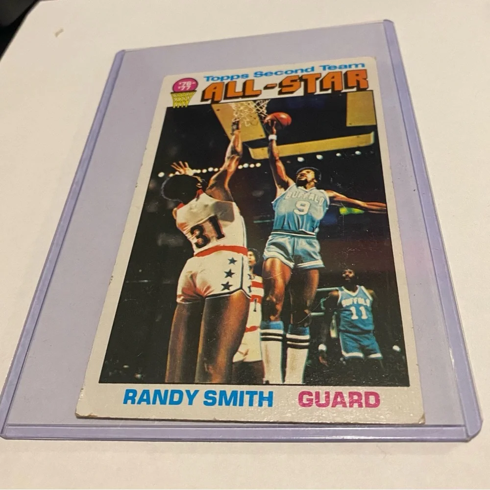 Randy Smith 1977 Topps Basketball Card # 135 Buffalo Braves 2nd Team All Star